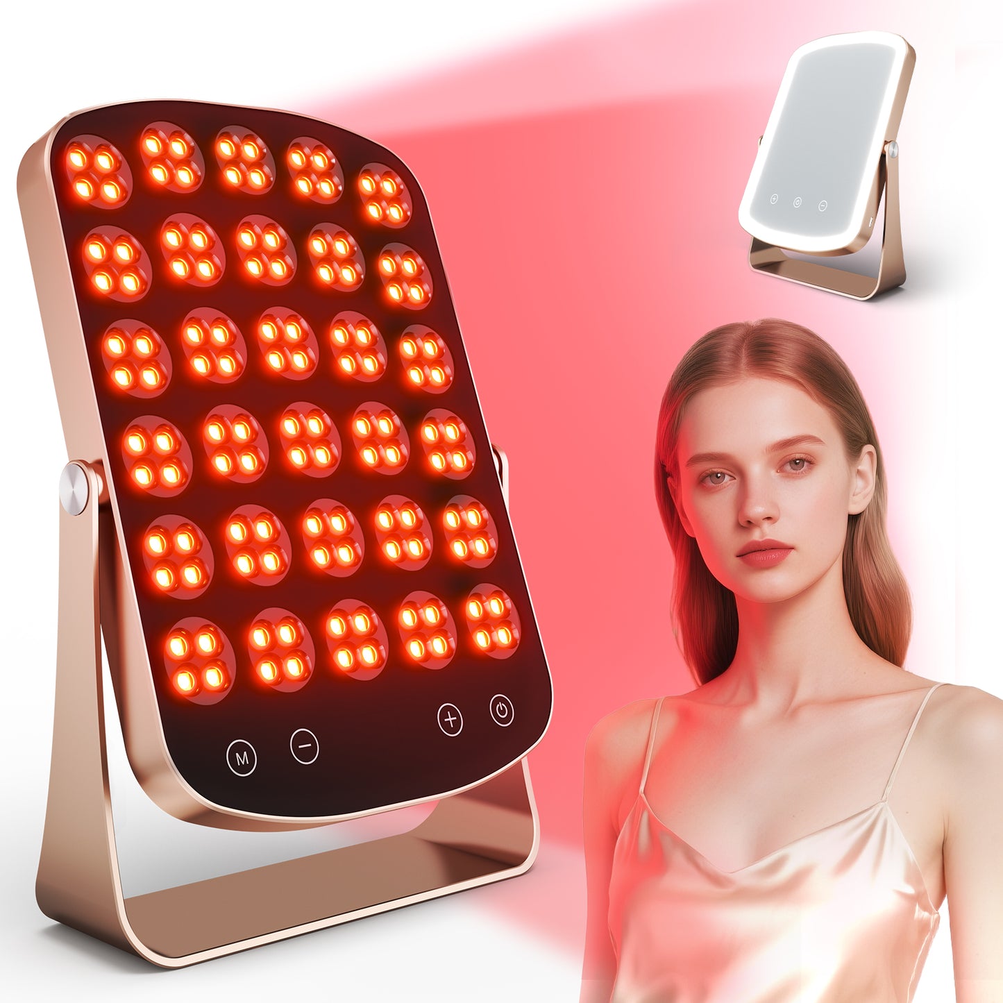 Portable Near Infrared Light Therapy with Multi-Wavelength LED for Skin Renewal