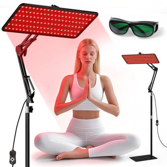 Red Light Therapy Lamp with Stand – Face & Body Use