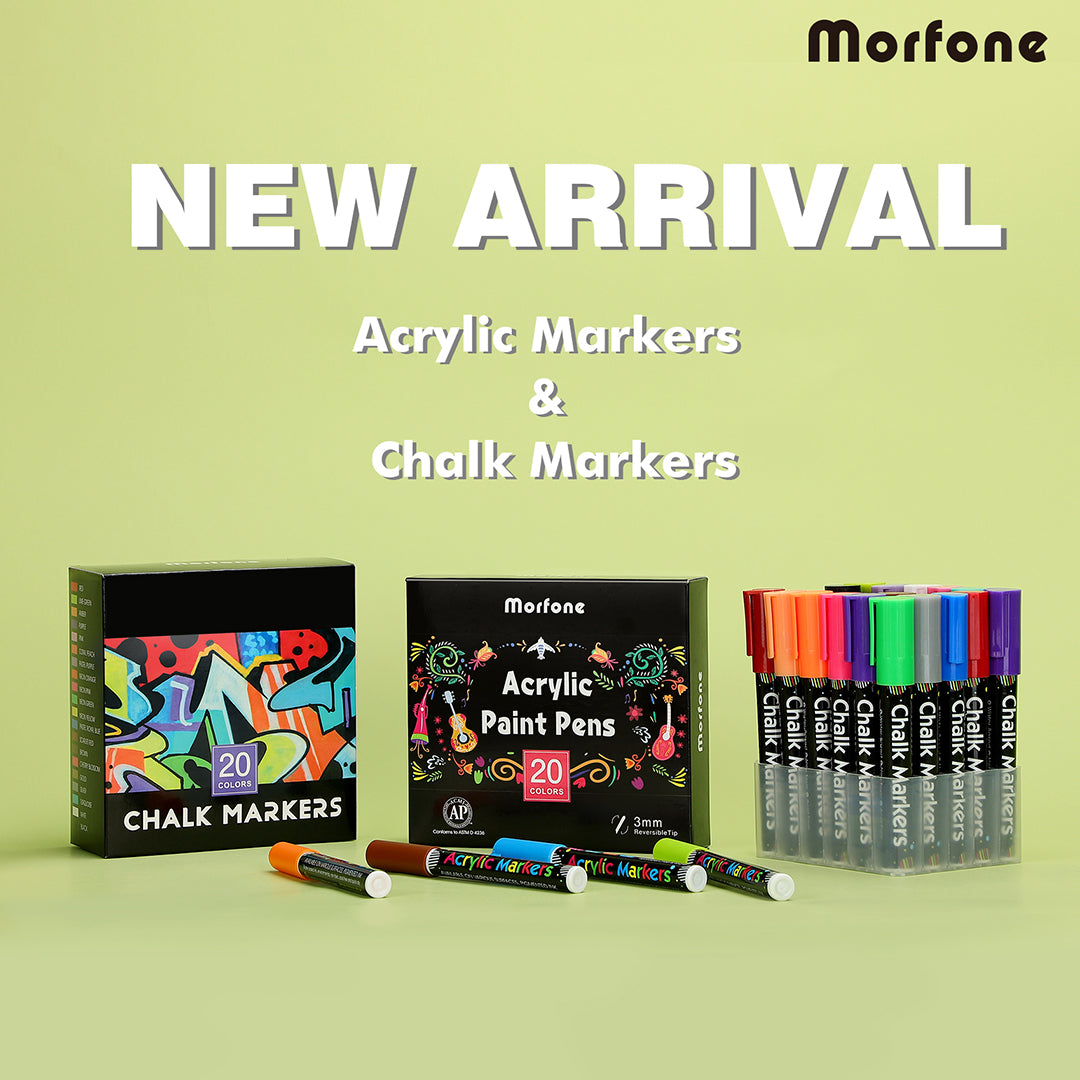 New Release: Morfone Acrylic Markers & Chalk Markers
