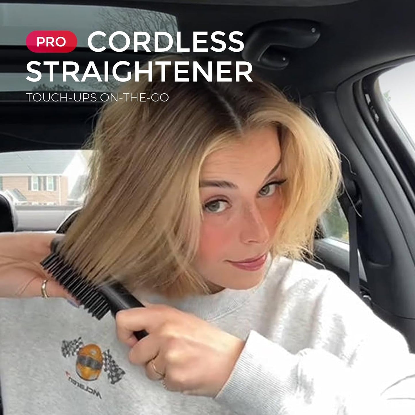 Morfone Cordless Hair Straightener Brush