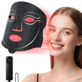 Red Light Therapy for Face, 4 Modes Led Face Mask Light Therapy with Remote