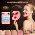 Red Light Therapy for Face, 4 Modes Led Face Mask Light Therapy with Remote