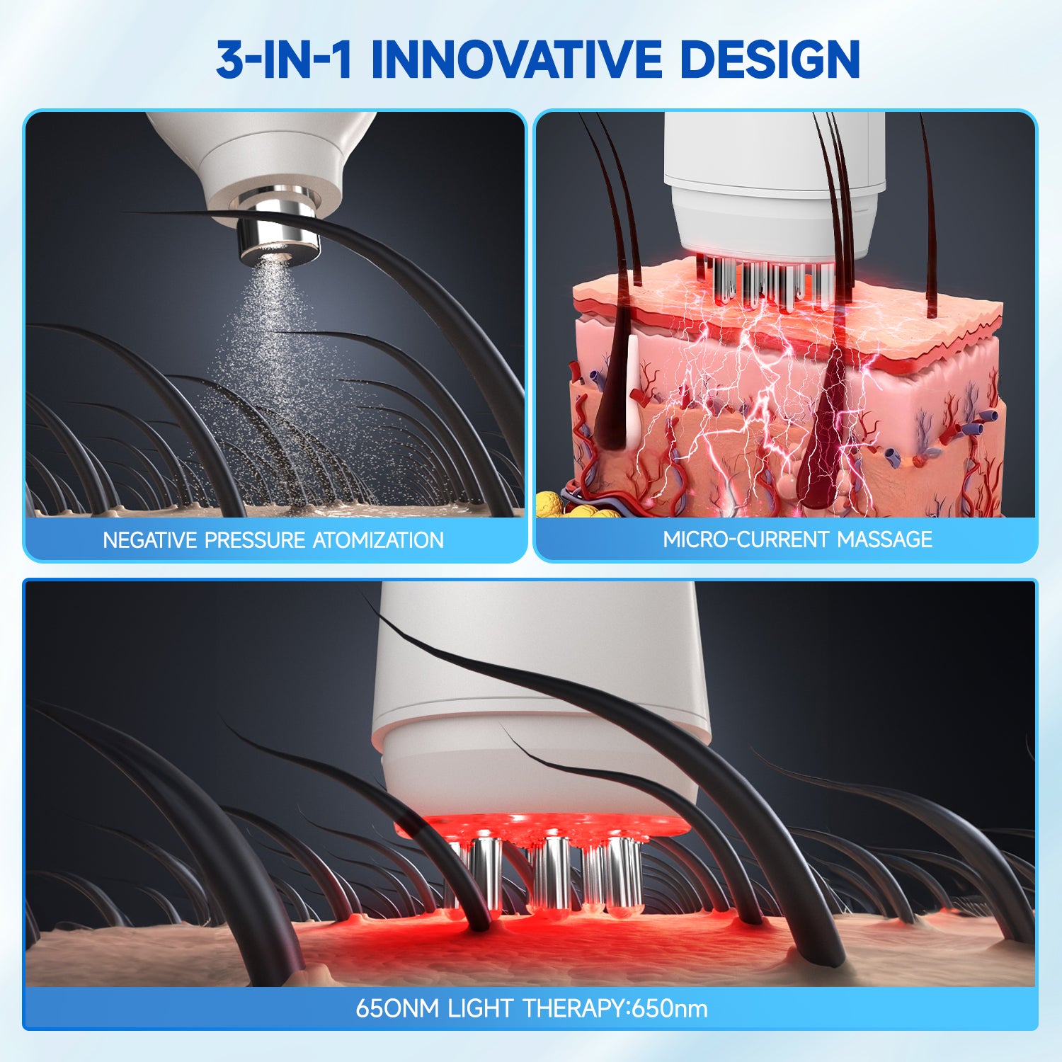 Dual-Head Electric Minoxidil Atomizer