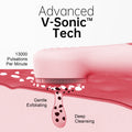 Morfone Facial Cleansing Brush Silicone Face Scrubber,Waterproof Rechargeable Face Wash Brush, 5 Cleansing Modes, Electric Face Exfoliator for Men Women Cleaning, Exfoliating, Massaging