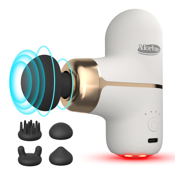 Mini Massage Gun with Heat 660nm Red Light Therapy