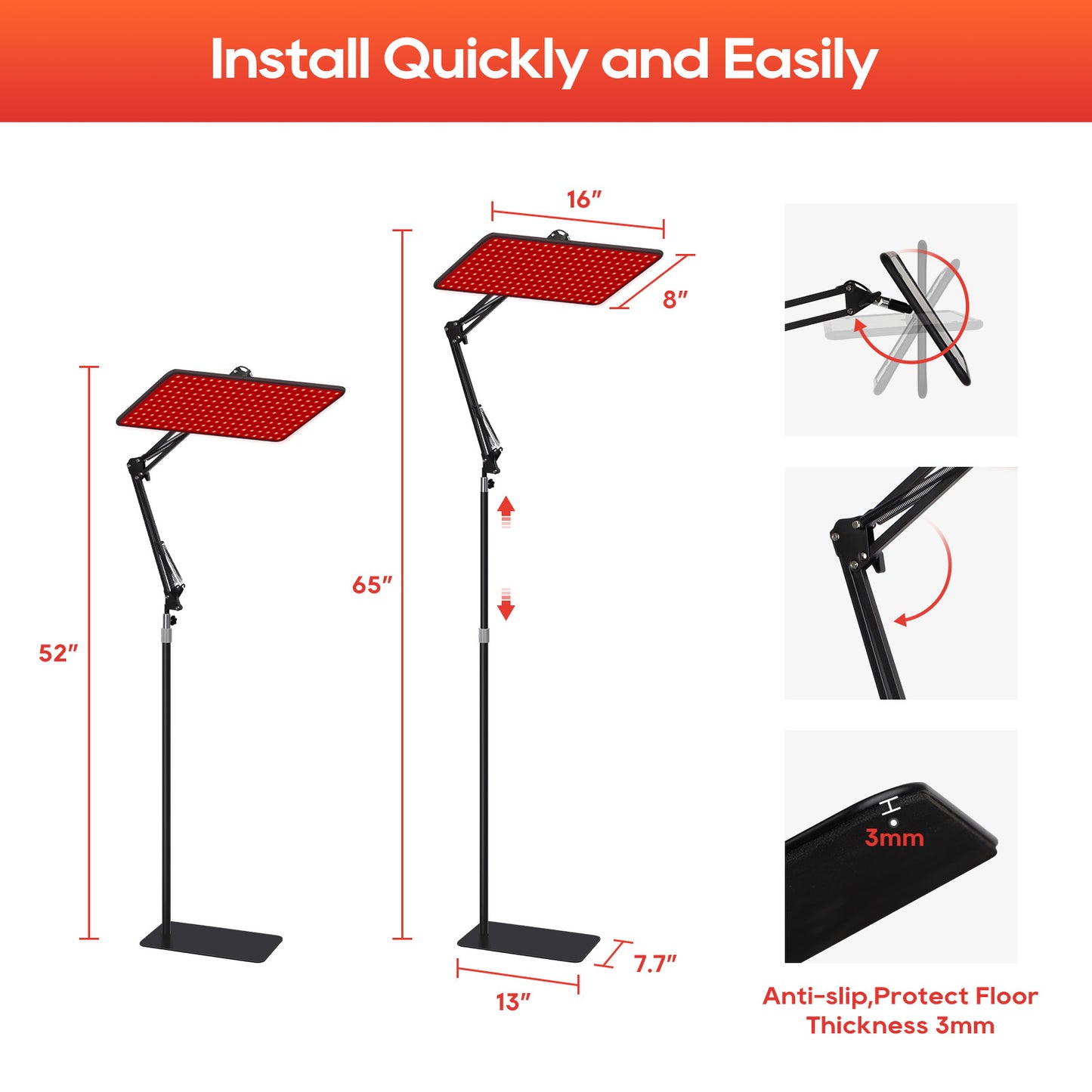 Infrared Red Light Therapy Pane