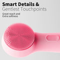 Morfone Facial Cleansing Brush Silicone Face Scrubber,Waterproof Rechargeable Face Wash Brush, 5 Cleansing Modes, Electric Face Exfoliator for Men Women Cleaning, Exfoliating, Massaging