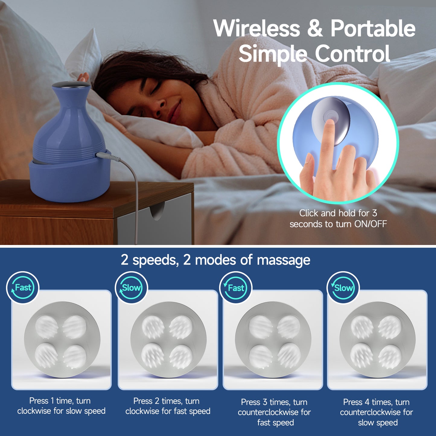 Morfone Electric Cordless Hair Scalp Massager