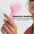 Morfone Facial Cleansing Brush Silicone Face Scrubber,Waterproof Rechargeable Face Wash Brush, 5 Cleansing Modes, Electric Face Exfoliator for Men Women Cleaning, Exfoliating, Massaging