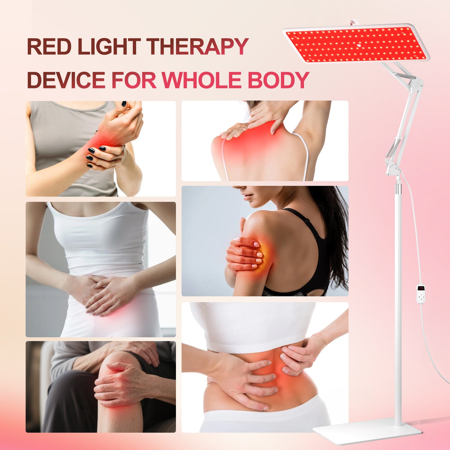 Morfone Tri-Wavelength Red Light Therapy Panel | 660nm, 850nm & 940nm LED Light Therapy Device