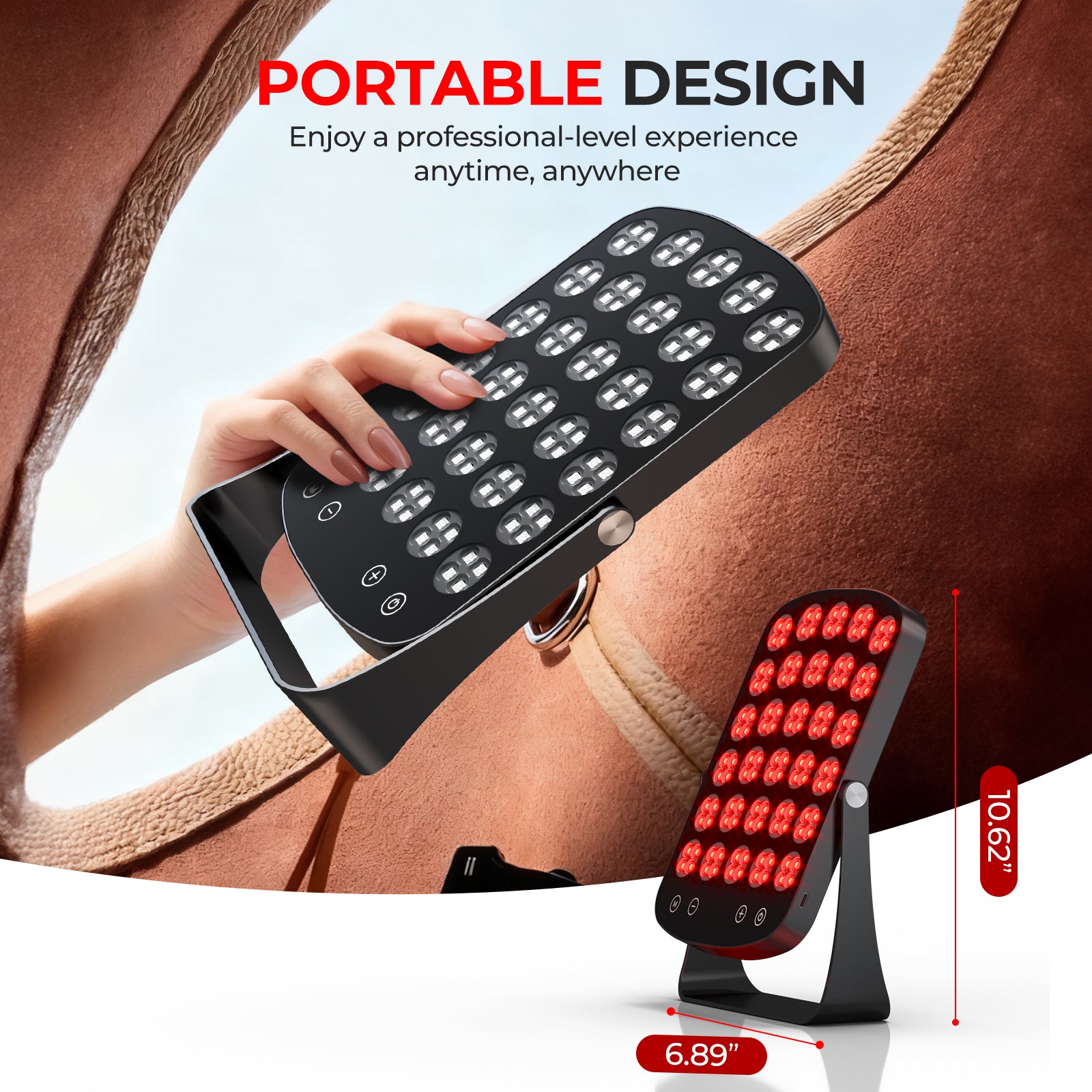 Portable Near Infrared Light Therapy with Multi-Wavelength LED for Skin Renewal