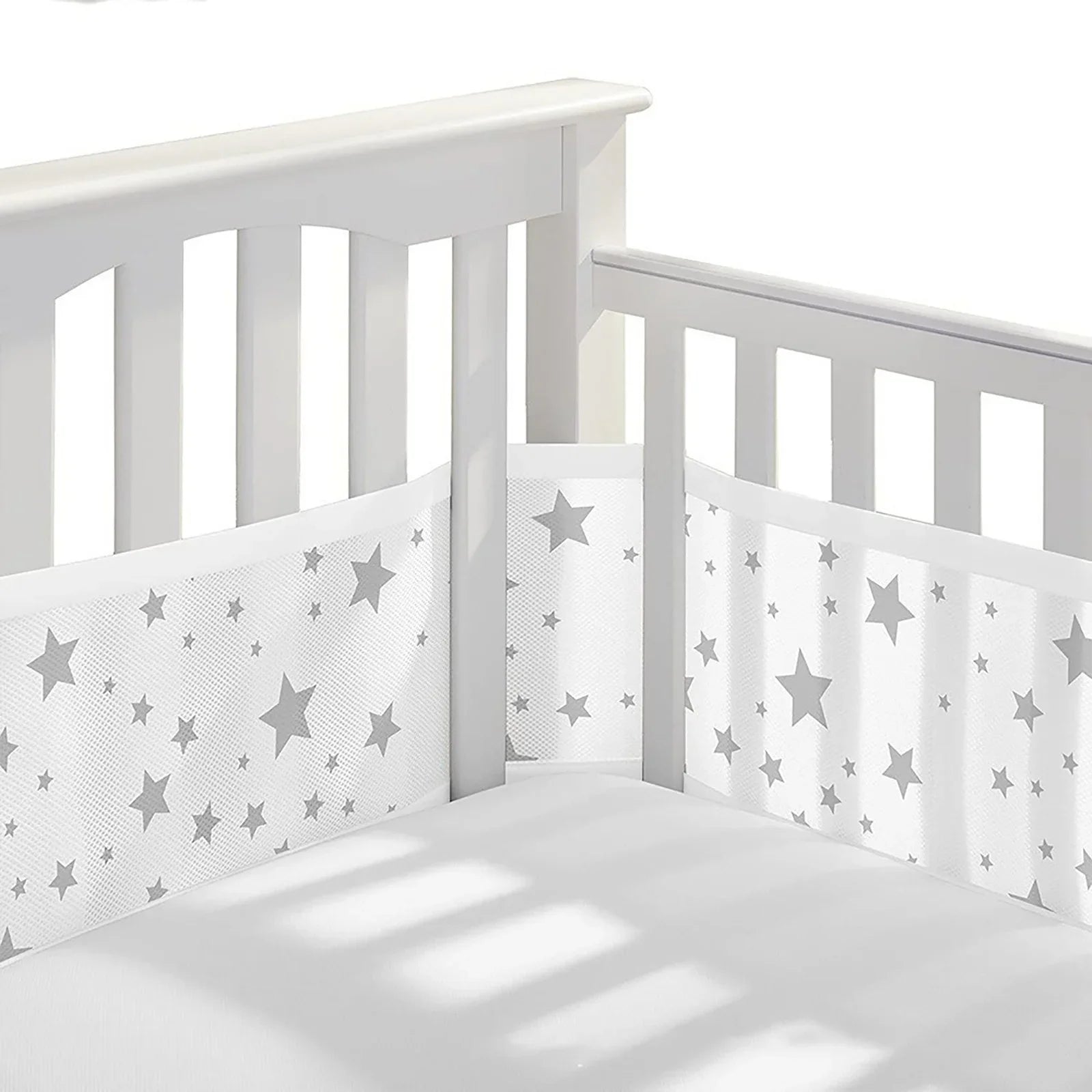 Breathable Mesh Liner For Cot Beds 2 PCS baby Crib surrounds Breathabl Morfone