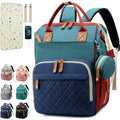 Diaper Bag Backpack Baby Bag, Baby Girl Boy Diaper Bag for Dad Mom with Pad, 16 Pockets, Pacifier Case, Large Diaper Bag Unisex for Travel