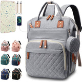 Diaper Bag Backpack Baby Bag, Baby Girl Boy Diaper Bag for Dad Mom with Pad, 16 Pockets, Pacifier Case, Large Diaper Bag Unisex for Travel