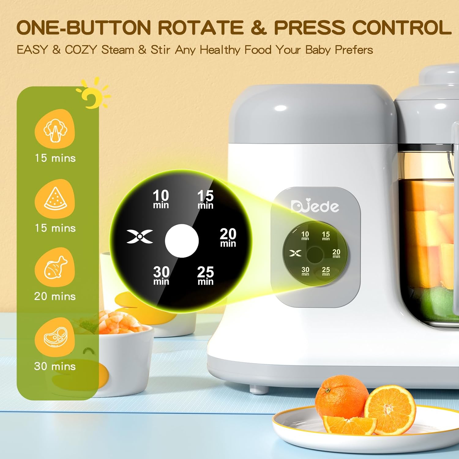 EASY & COZY Steam & Stir Any Healthy Food Your Baby Prefers
