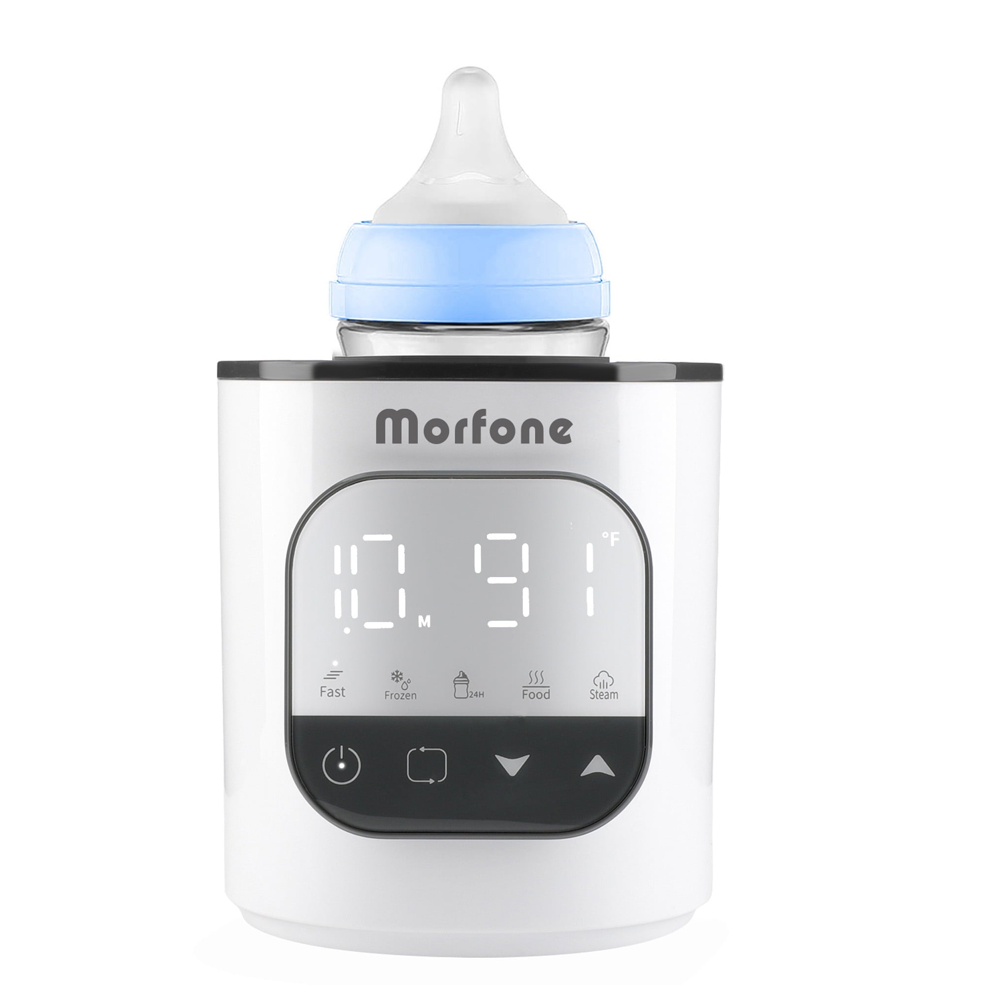 Bottle Warmer, Morfone 10-in-1 Baby Bottle Warmer for Breastmilk or Formula, Baby Milk Warmer with Timer, Auto Shut-Off, and Accurate Temp Control, Bottle Warmers with LCD Display for All Bottles