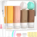 Morfone 16 Pack Travel Bottles Set for Toiletries Pink