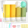 Morfone 16 Pack Travel Bottles Set for Toiletries Yellow