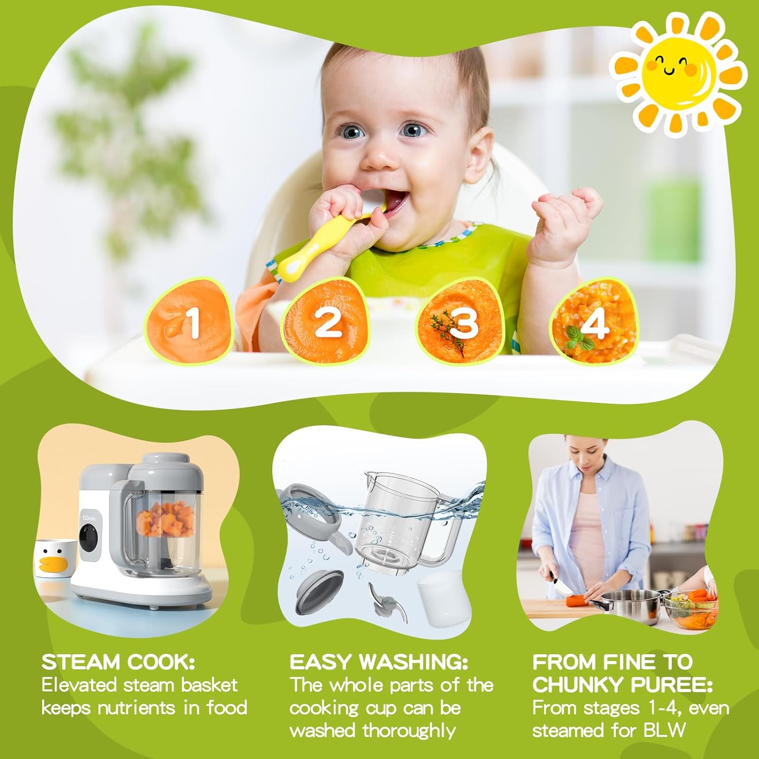 Morfone Baby Food Maker Advantages