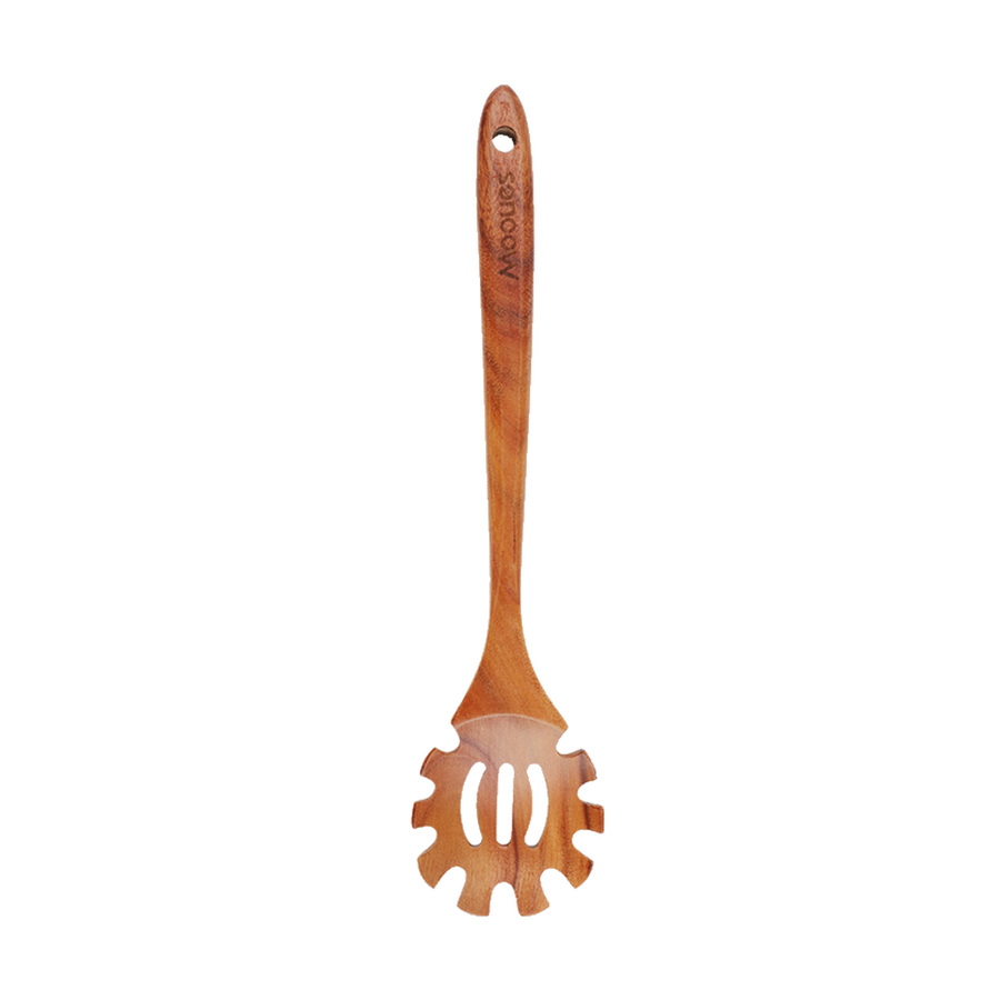 Teak Wood Pasta Server