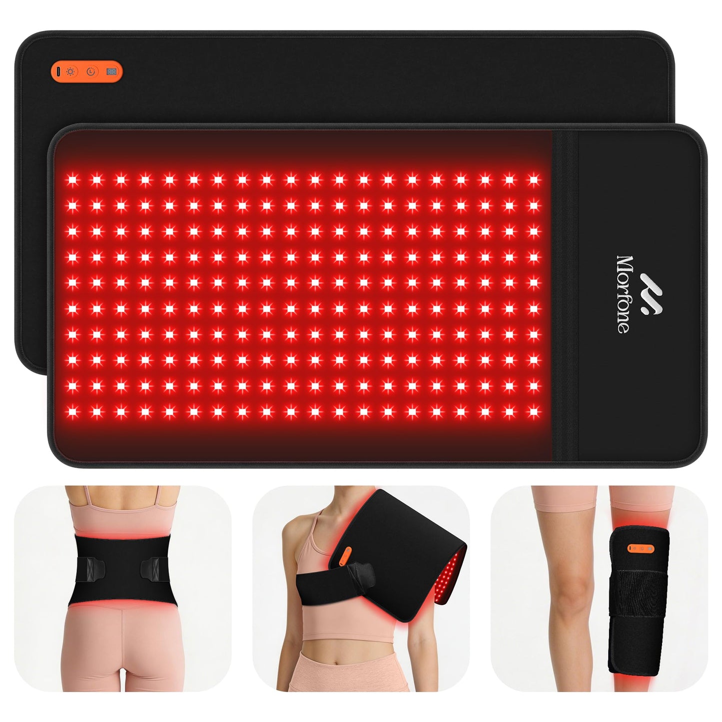 Cordless Red Light Therapy Mat - 24"x12" Infrared Heating Pad