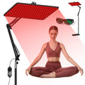 Red light Therapy Lamp Device with Large Panel and Stable Stand at Home