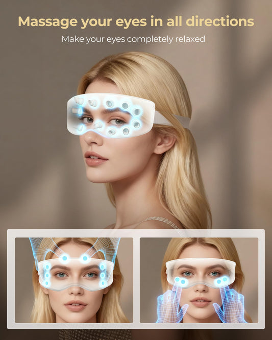 Eye Massager with Heat & Cooling for Migraines & Dry Eyes