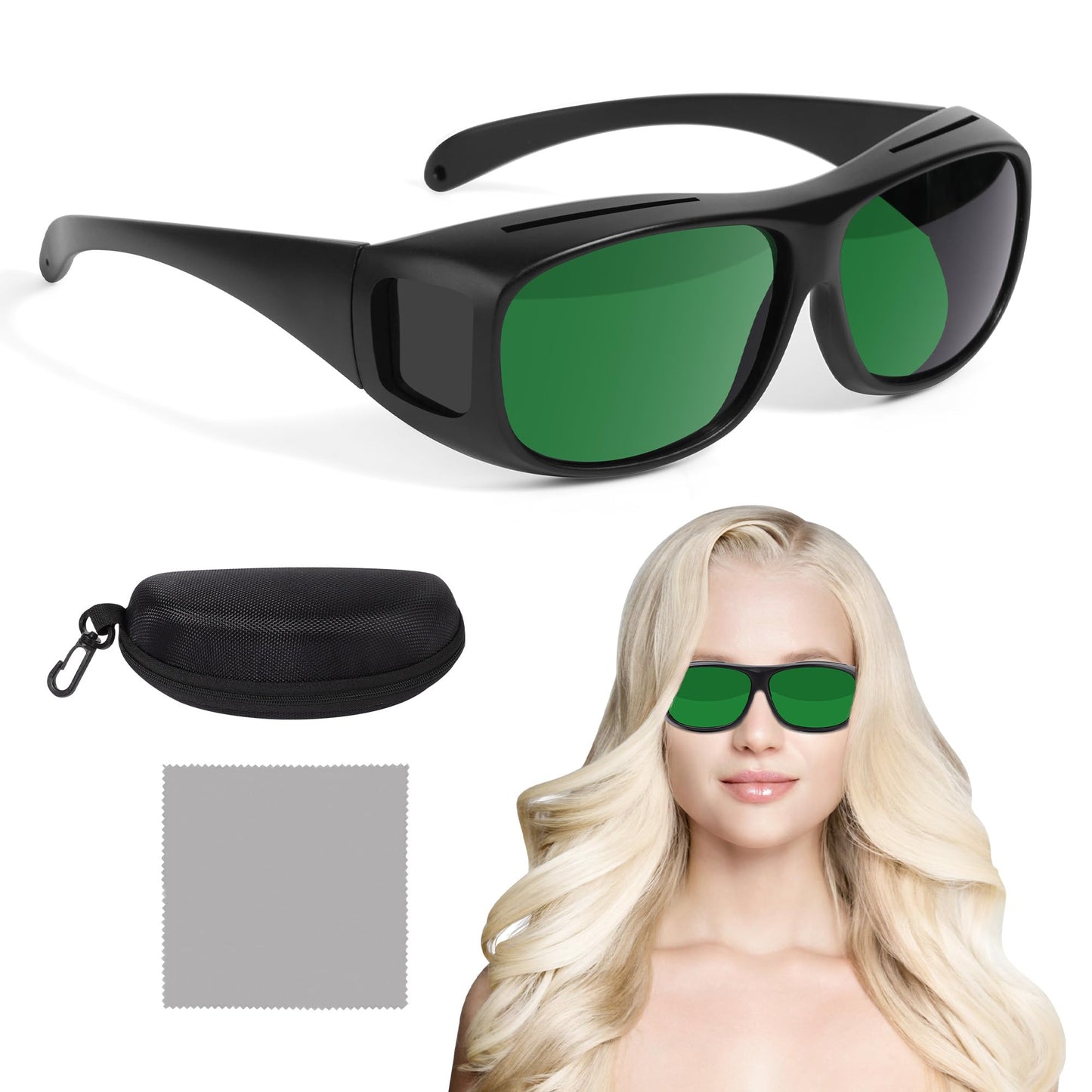 Red Light Therapy Eye Glasses with Infrared Protection