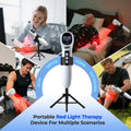 Handheld Red & Near-Infrared Light Therapy Wand with Stand & Glasses