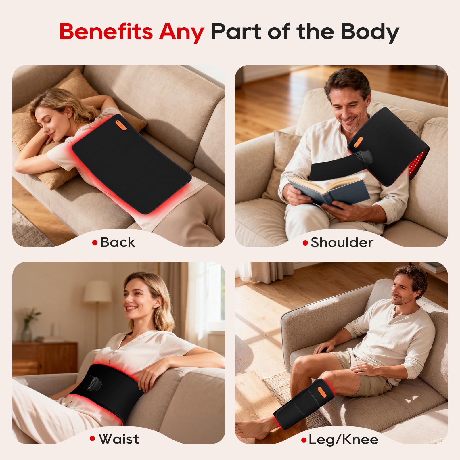 Cordless Red Light Therapy Mat - 24