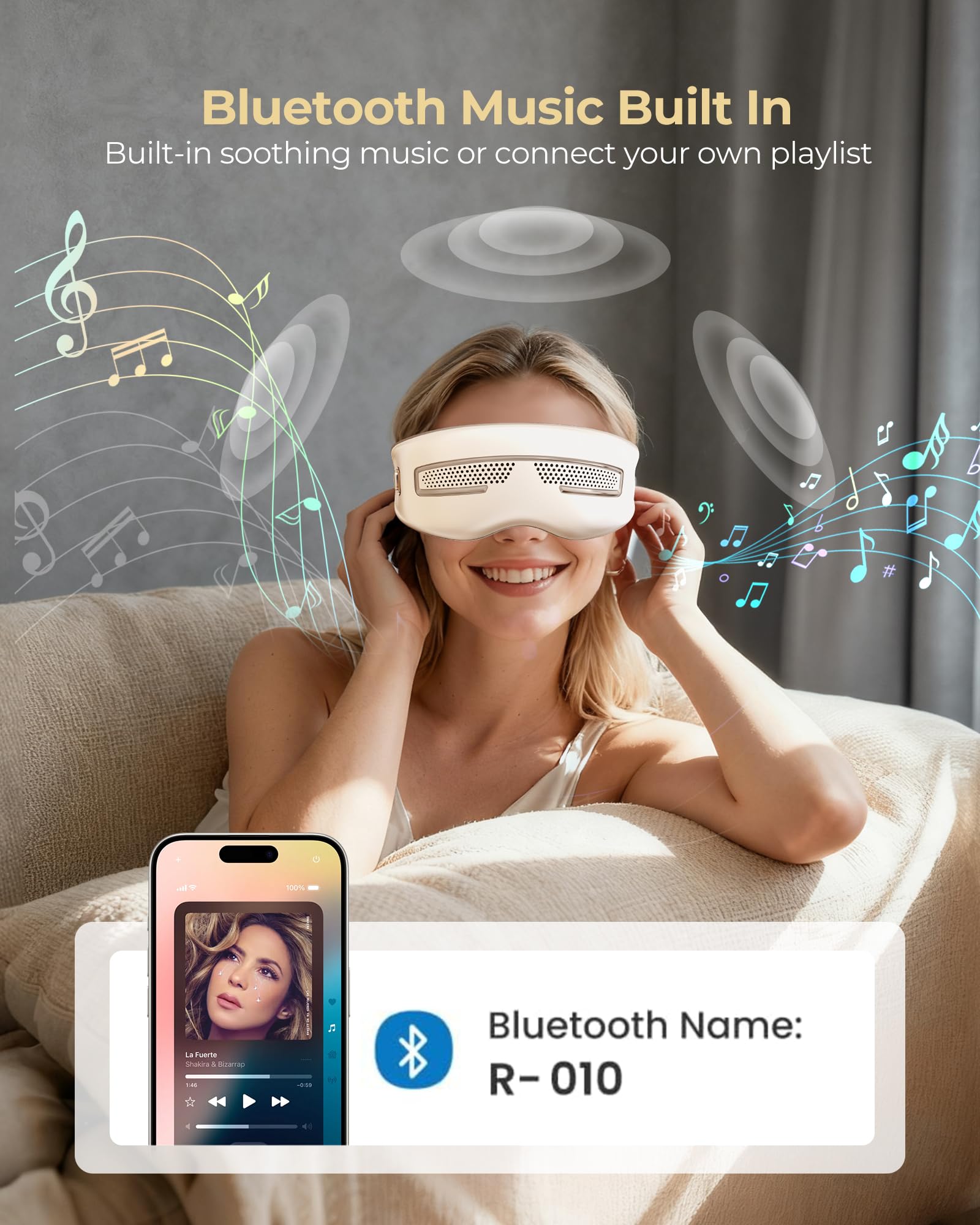 Eye Massager with Heat & Cooling for Migraines & Dry Eyes