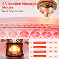 Cordless Red Light Therapy Belt -- Heating Massage Pad for Pain Relief
