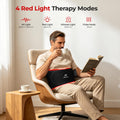 Cordless Red Light Therapy Belt for Body, Heat & Vibration, 660nm 850nm