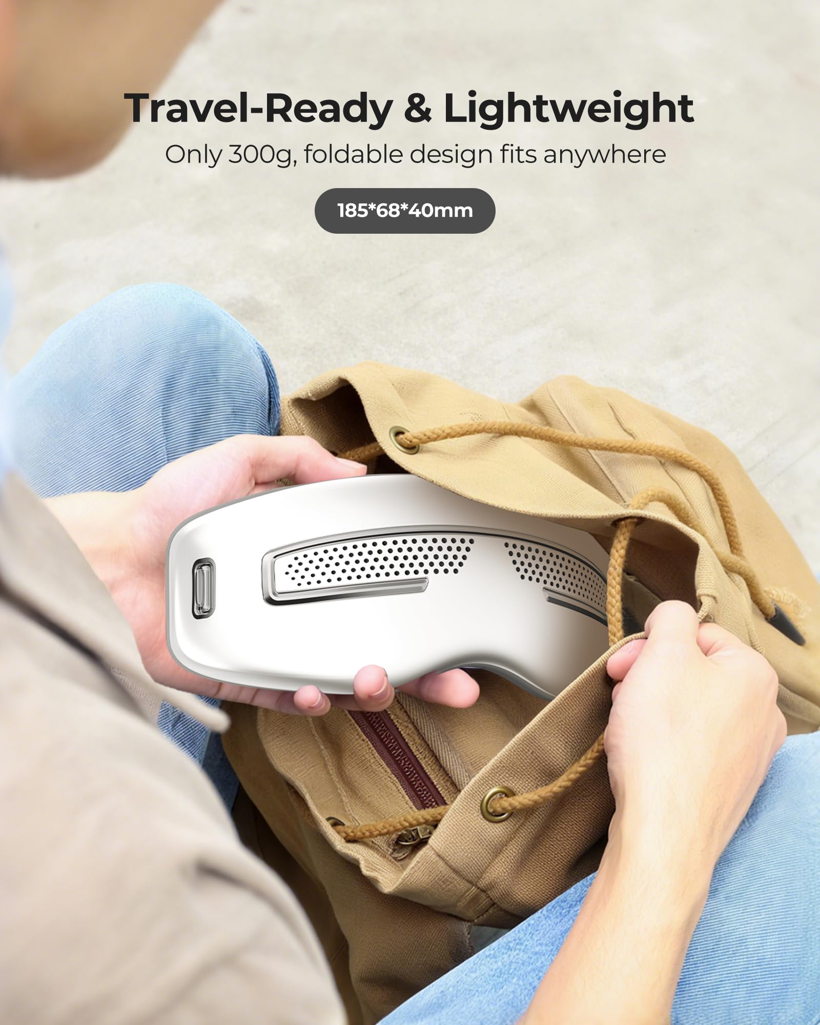 Eye Massager with Heat & Cooling for Migraines & Dry Eyes