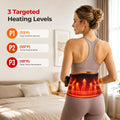 Cordless Red Light Therapy Belt for Body, Heat & Vibration, 660nm 850nm