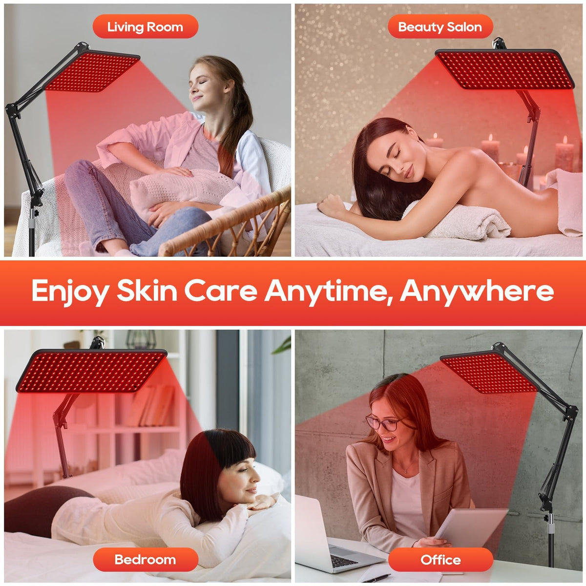 Red Light Therapy for Body and Face, 660nm 850nm 940nm Infrared Redlight