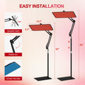 Red Light Therapy Lamp with Stand Face & Body Use
