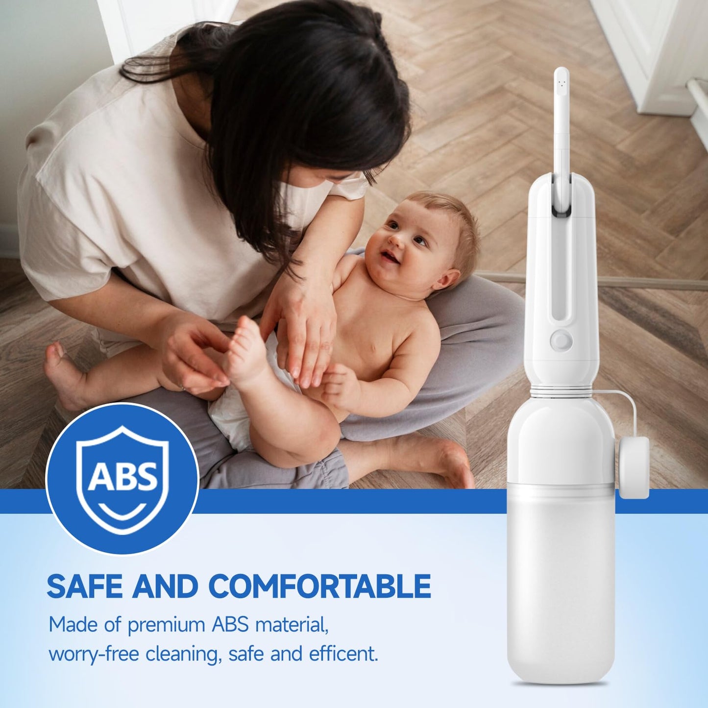 Portable Bidet for Travel | Electric High-Pressure Dual Spray,USB-C Rechargeable, Waterproof