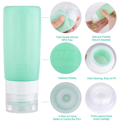 16 Pcs/Pack Travel Bottles Set